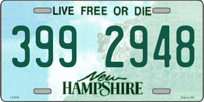 NH license plate 3992948