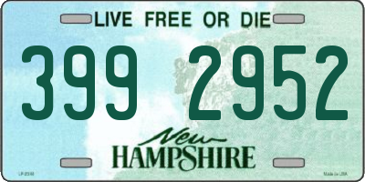 NH license plate 3992952