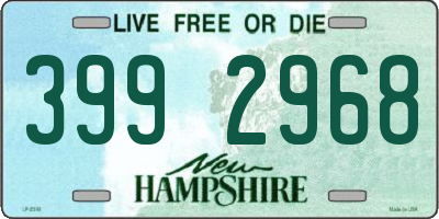 NH license plate 3992968