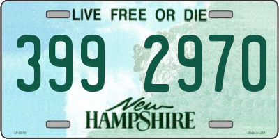 NH license plate 3992970