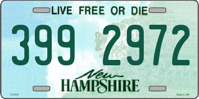 NH license plate 3992972