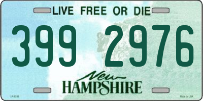 NH license plate 3992976