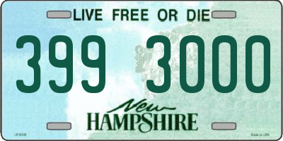 NH license plate 3993000