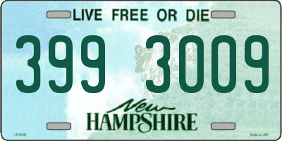 NH license plate 3993009