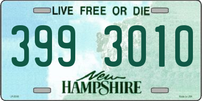 NH license plate 3993010