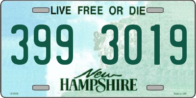 NH license plate 3993019