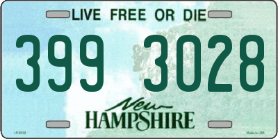 NH license plate 3993028