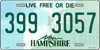 NH license plate 3993057