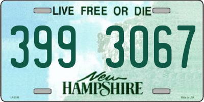 NH license plate 3993067