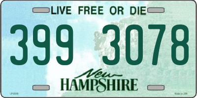 NH license plate 3993078