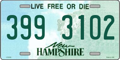 NH license plate 3993102