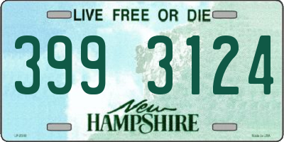 NH license plate 3993124