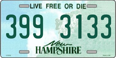 NH license plate 3993133