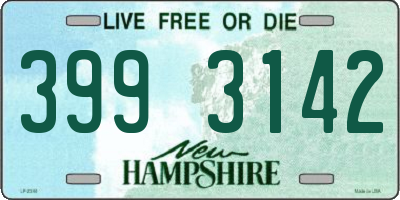 NH license plate 3993142