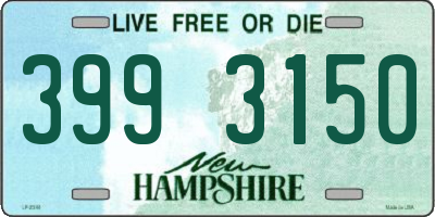 NH license plate 3993150