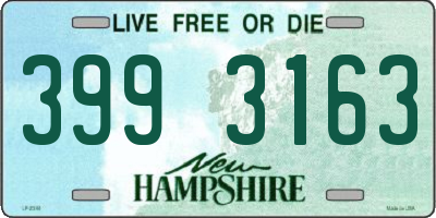 NH license plate 3993163