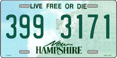 NH license plate 3993171