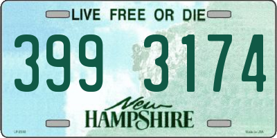 NH license plate 3993174