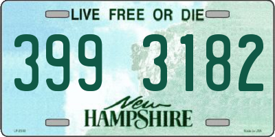 NH license plate 3993182