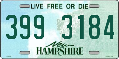 NH license plate 3993184