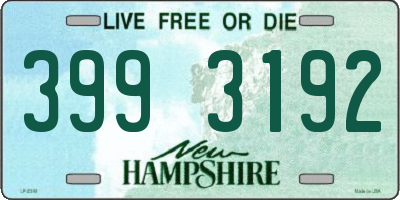 NH license plate 3993192