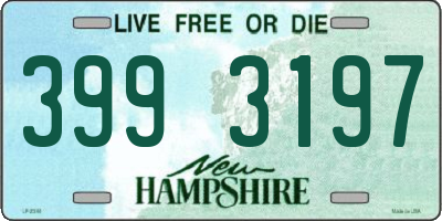 NH license plate 3993197