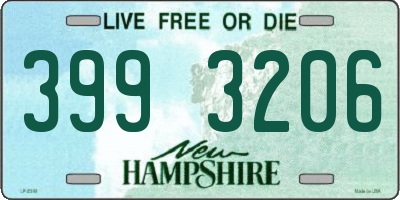 NH license plate 3993206