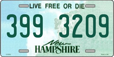 NH license plate 3993209