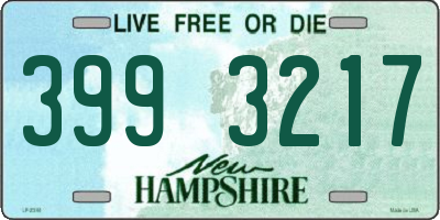 NH license plate 3993217