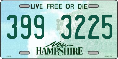 NH license plate 3993225