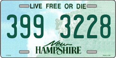 NH license plate 3993228