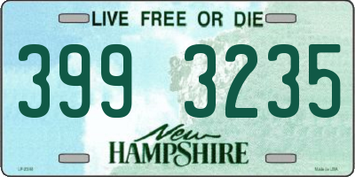 NH license plate 3993235