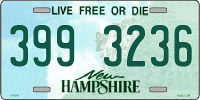 NH license plate 3993236