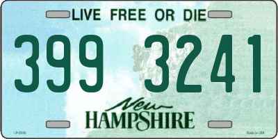 NH license plate 3993241