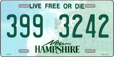 NH license plate 3993242