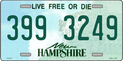 NH license plate 3993249