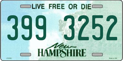 NH license plate 3993252