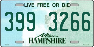 NH license plate 3993266