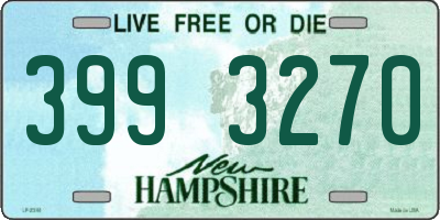 NH license plate 3993270