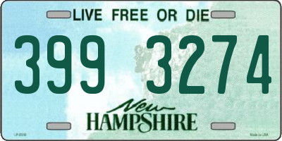 NH license plate 3993274