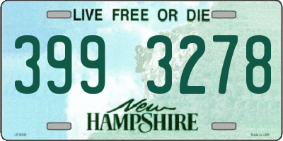 NH license plate 3993278
