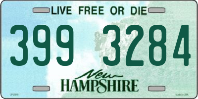 NH license plate 3993284