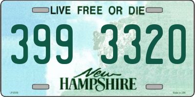 NH license plate 3993320