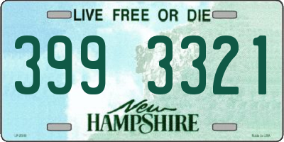 NH license plate 3993321