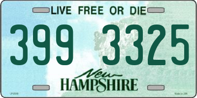 NH license plate 3993325