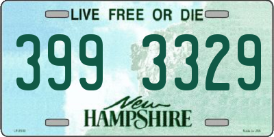 NH license plate 3993329