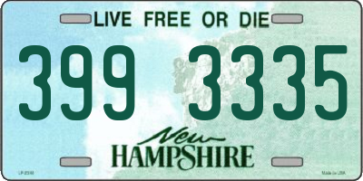 NH license plate 3993335