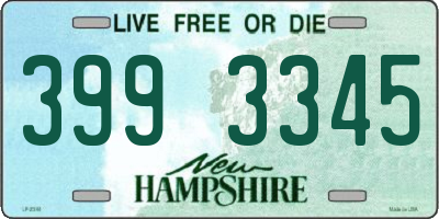 NH license plate 3993345