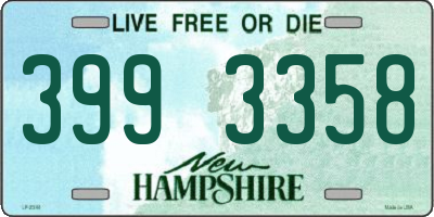 NH license plate 3993358