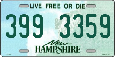 NH license plate 3993359